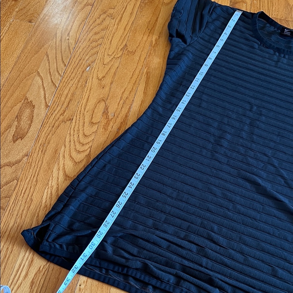 Nike VTG Challenge Court Tennis Alpha Project Dress Black Striped w/mesh Large - Picture 6 of 9